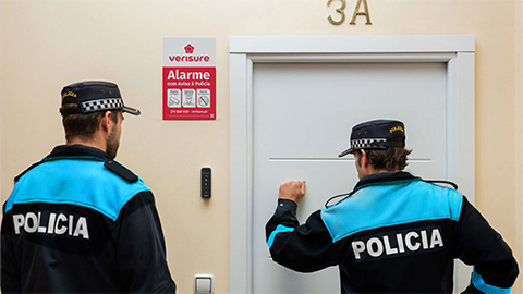 Alarme com aviso à polícia